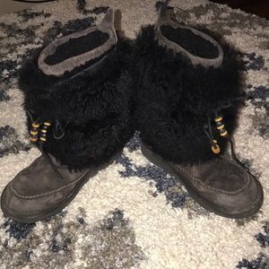 Ugg fuzzy boots